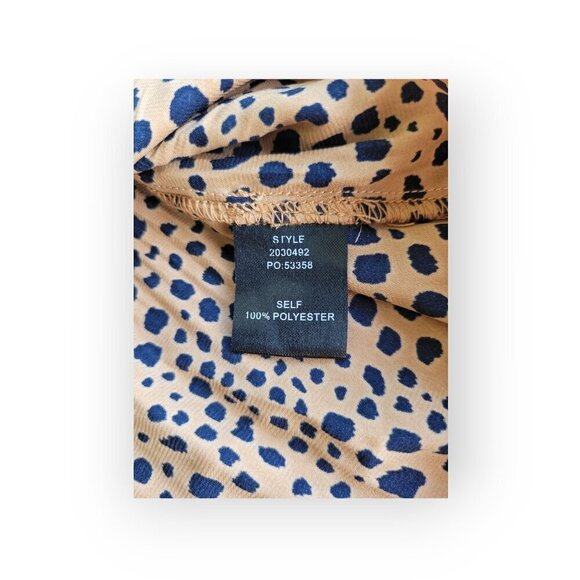 Anthropologie Current Air Dotty Tie-Neck Blouse size M - Picture 7 of 10